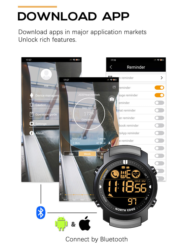 NORTH EDGE Laker SmartWatch