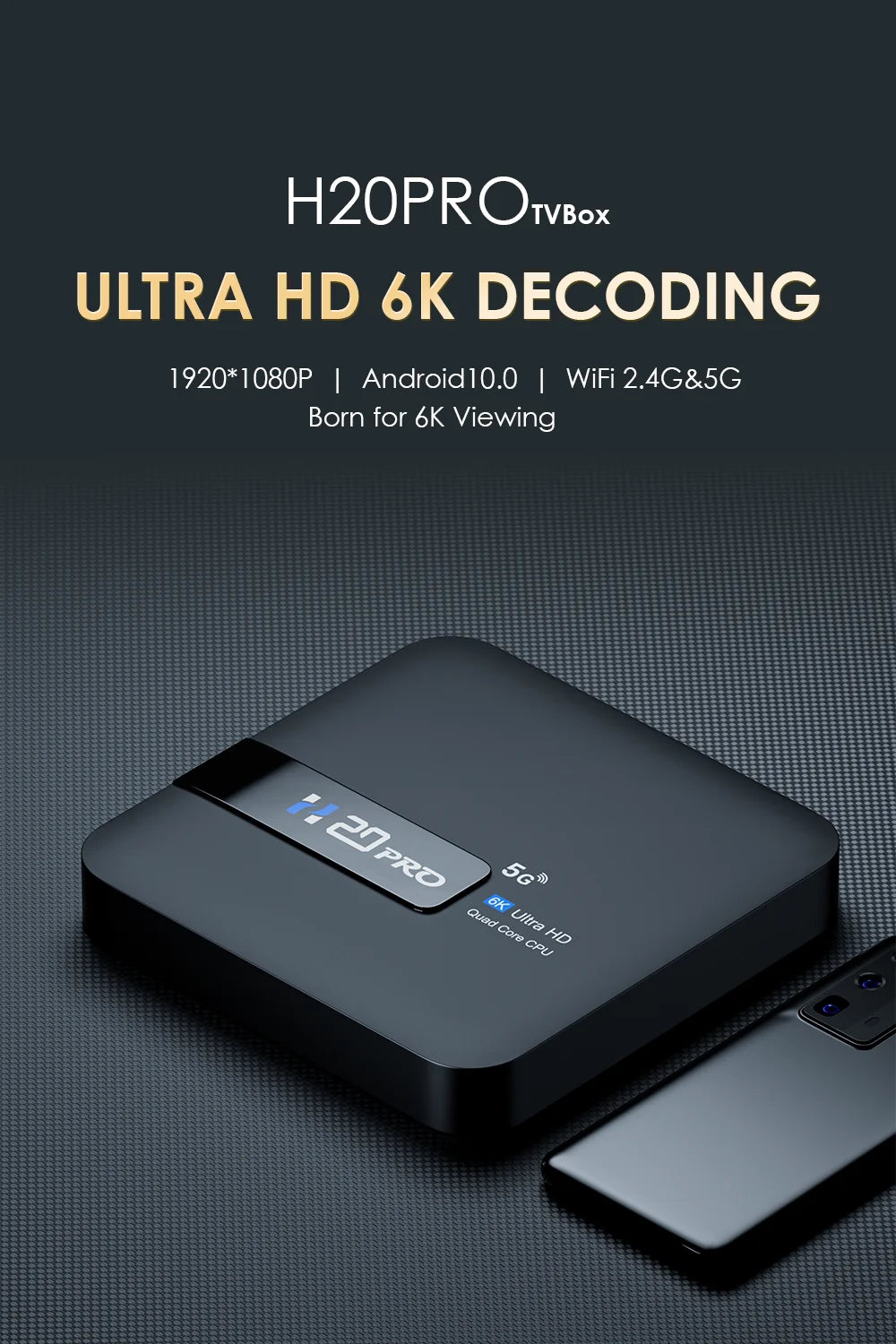 H20PRO 4K Android TV Box